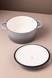 Olla Dutch Oven de Hierro Fundido Gris 26cm