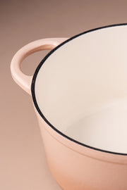 Olla Dutch Oven Hierro Fundido Peach de 26cm