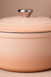 Olla Dutch Oven Hierro Fundido Peach de 26cm
