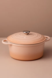 Olla Dutch Oven Hierro Fundido Peach de 26cm