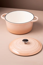 Olla Dutch Oven Hierro Fundido Peach de 26cm
