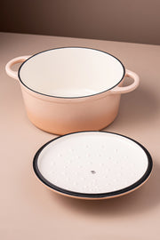 Olla Dutch Oven Hierro Fundido Peach de 26cm