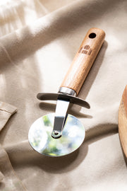Cortador Roller para Pizza Mango de Madera