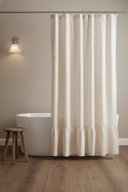 Cortina de Baño Tusor con Volado