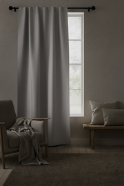 Cortina Blackout Textil Gris HOM