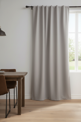 Cortina Blackout Textil Gris HOM