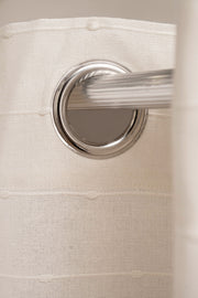 Cortina de Baño de Algodón con detalle Plumeti