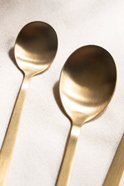 Cubiertos Setx16 piezas Gold Dorado Opaco