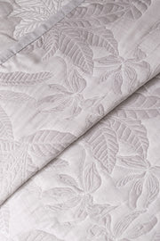 Cubrecama Jacquard Hojas con Fundas