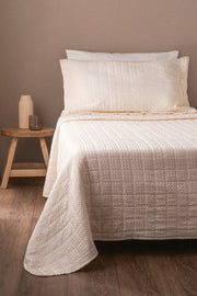 Cubrecama Waffle Stonewash Suave