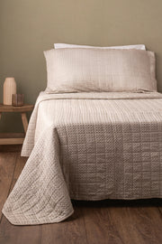 Cubrecama Waffle Stonewash Suave