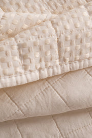 Cubrecama Waffle Stonewash Suave