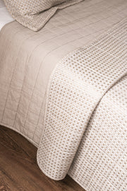 Cubrecama Waffle Stonewash Suave