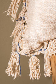 Almohadón Algodón Slub con Flecos 45×45 cm