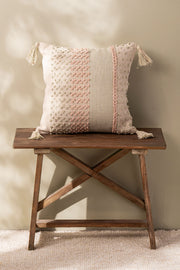 Almohadón Detalles Colores Flecos 45x45cm