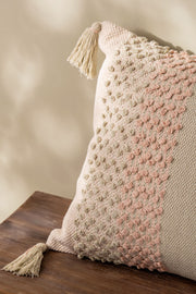 Almohadón Detalles Colores Flecos 45x45cm