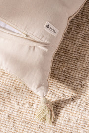 Almohadón Detalles Colores Flecos 45x45cm