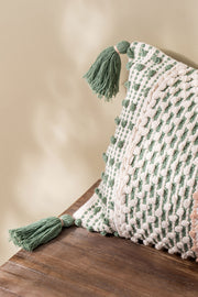 Almohadón Detalles Colores Flecos 30x60cm