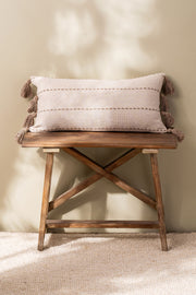 Almohadón Mechón Insertado Flecos 30x60cm