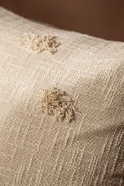 Almohadón Slub 100% Algodón con Pompones y borlas 45x45cm