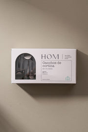 Setx12 Ganchos de Cortina de Baño Metal Plateado Opaco