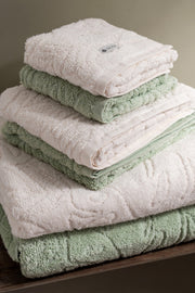 Toalla Visita Jacquard Hojas 450Gr/m2 de 30x50cm