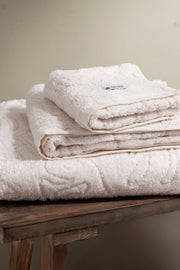 Toallón XL Jacquard Hojas 450Gr/m2 de 90x150cm