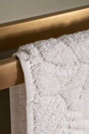 Toalla Visita Jacquard Hojas 450Gr/m2 de 30x50cm