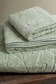 Toallón XL Jacquard Hojas 450Gr/m2 de 90x150cm