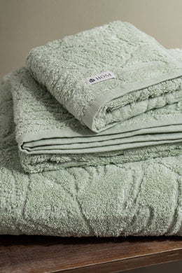 Toallón XL Jacquard Hojas 450Gr/m2 de 90x150cm