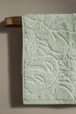 Toalla Visita Jacquard Hojas 450Gr/m2 de 30x50cm