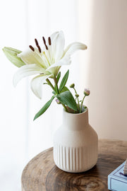 Florero de Cerámica Acanalado Chico