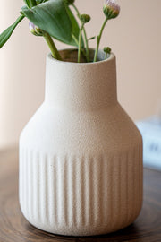 Set de 3 Floreros de Cerámica Blanco