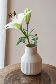 Florero de Cerámica Acanalado Chico