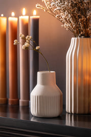 Florero de Cerámica Acanalado Chico