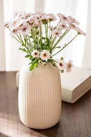 Set de 3 Floreros de Cerámica Blanco