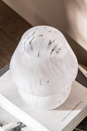 Lámpara de Vidrio con Diseño Jaspeado a Pila