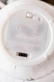 Lámpara de Vidrio Transparente a Pila