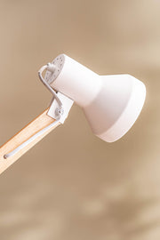 Lámpara de Escritorio en Metal Acero y Madera