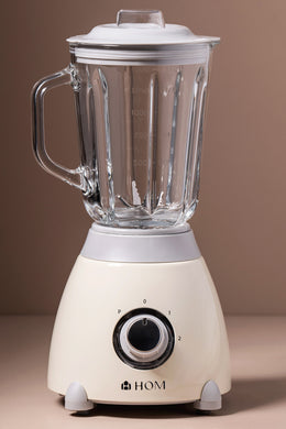 Licuadora Retro con Vaso de Vidrio 1.5L