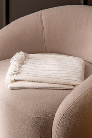 Manta Chenille con Raya Pespunte de 120cm x 150cm