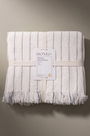 Manta Chenille con Raya Pespunte de 120cm x 150cm