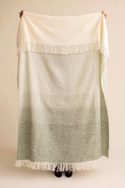 Manta Degradé con Flecos para Pie de Cama