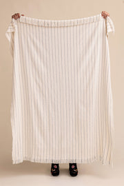 Manta Chenille con Raya Pespunte de 120cm x 150cm