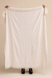 Manta Chenille con Raya Pespunte de 120cm x 150cm