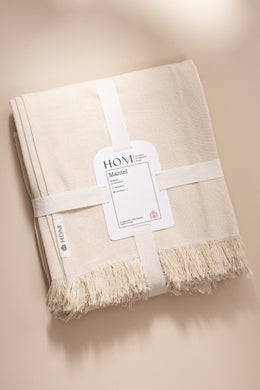 Mantel Liso 100% Algodón Con Flecos