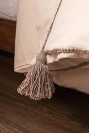 Funda Nórdica 100% Algodón Bordada con Borlas