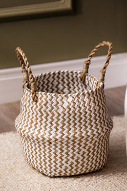 Canasto Plegable Sea Grass de D27cm x H27cm