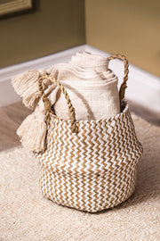 Canasto Plegable Sea Grass de D27cm x H27cm