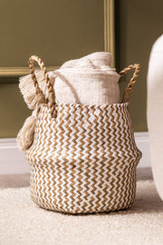 Canasto Plegable Sea Grass de D27cm x H27cm